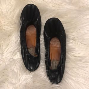 Lanvin Black Ballet Flats Euro 39